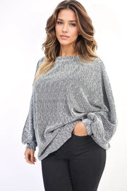 Oversized Glitter Longsleeve Top-5