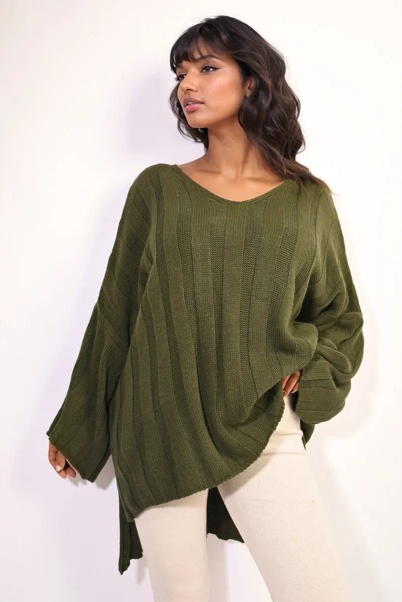 Oversized Knitted Jumper - Memoriex 