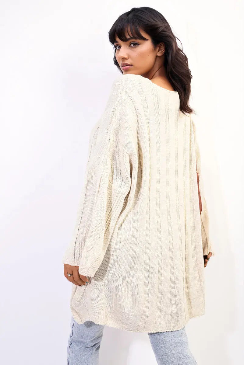 Oversized Knitted Jumper - Memoriex 