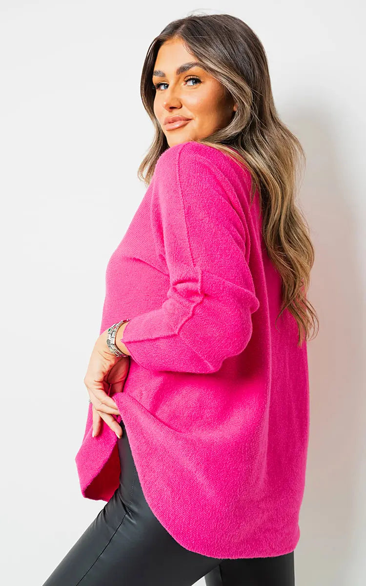 Oversized Long Sleeve Knitted Jumper - Memoriex 