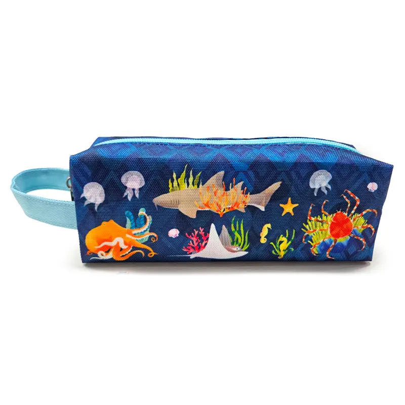 Oxford Cloth Pencil Case - Marine Kingdom PCASE72-0