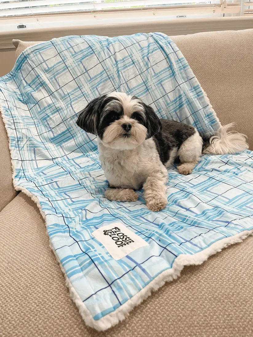 Oxford "Oasis" Dog Blanket – by Flossie & Floof - Memoriex