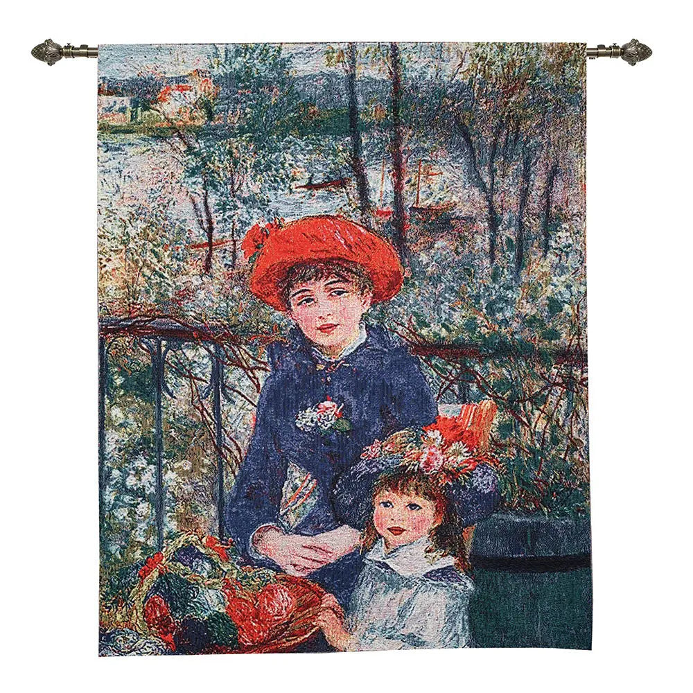 P A Renoir Two Sisters - Wall Hanging 68cm x 88cm (70 rod)-0