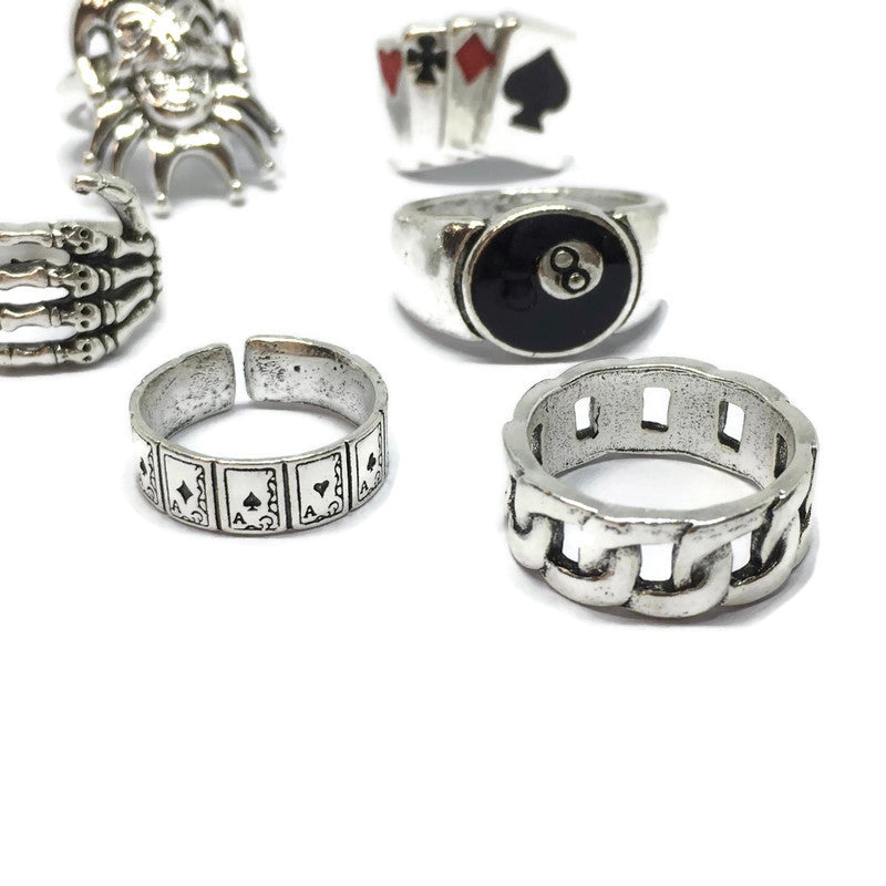 6 Piece Jester Ring Set-3