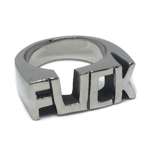 FUCK Stainless Steel Ring-1