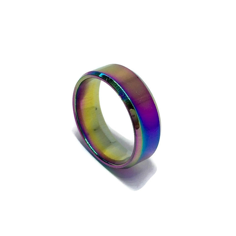 Stainless Steel Plain Band Ring-2