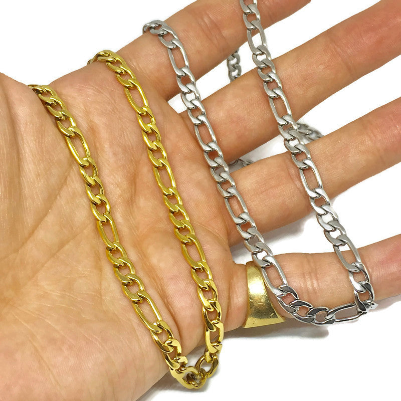 Figaro Chain Link Necklace-2