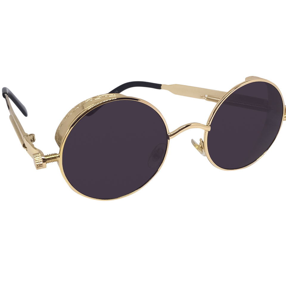 Framed Black x Gold Sunglasses-0