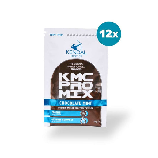 KMC PRO MIX Whey Protein Recovery Powder | Chocolate Mint Flavour | 12 x 40g-0