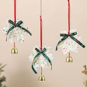 Package Christmas Scene Decoration | Door Hanging Wall Hanging Handmade Knitted Yarn Christmas Tree Snowflake Christmas Tree Ornament - Memoriex 