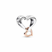 Pan Jiaduola White Copper Plated 925 Valentine's Day Mother's Day Love Pendant DIY Accessories Pendant Gift - Memoriex 