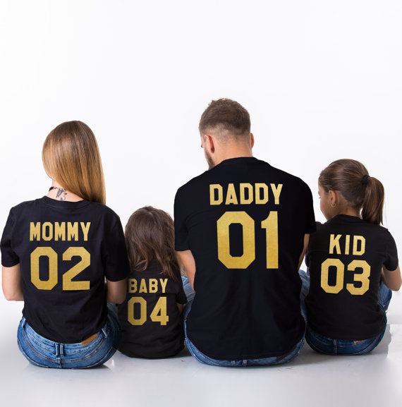 Parent-child Short-sleeved T-shirt Family Top - Memoriex 