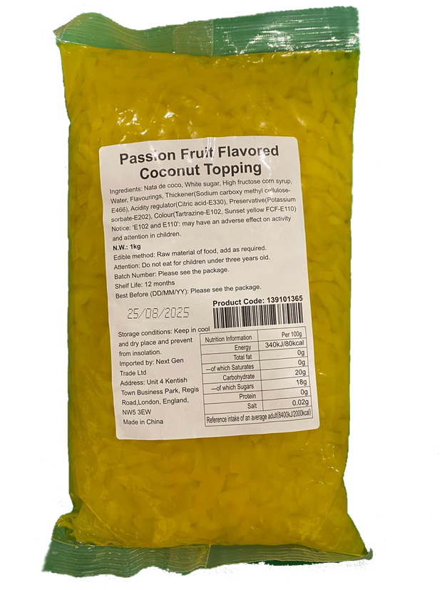 Passion Fruit Flavoured Coconut Jelly - Memoriex 