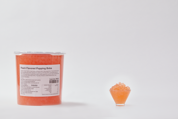 Peach Flavoured Popping Boba - Memoriex 