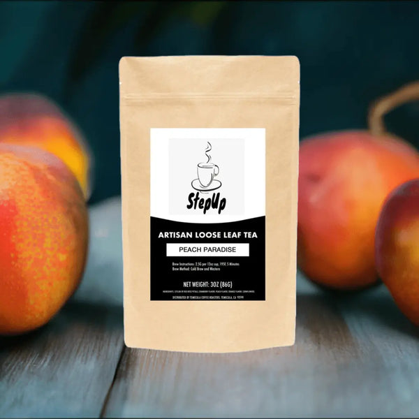 Peach Paradise Fruit Flavored Tea - Sweet and Refreshing | StepUp Coffee-0