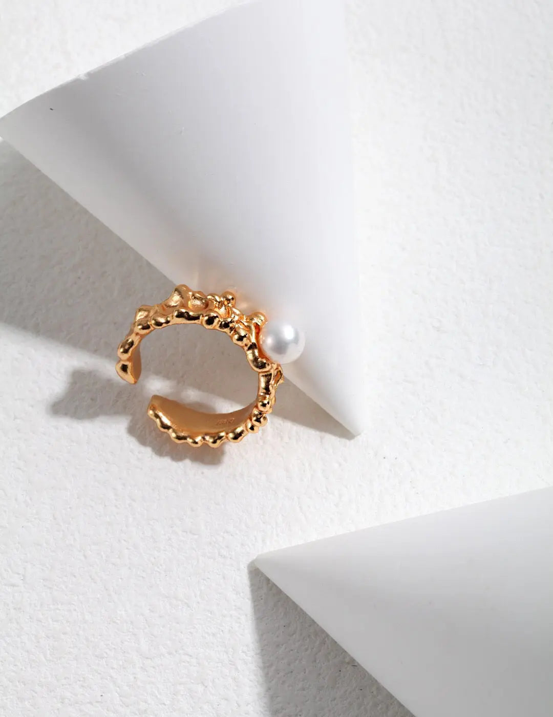 Pearl Wave Adjustable Ring-1