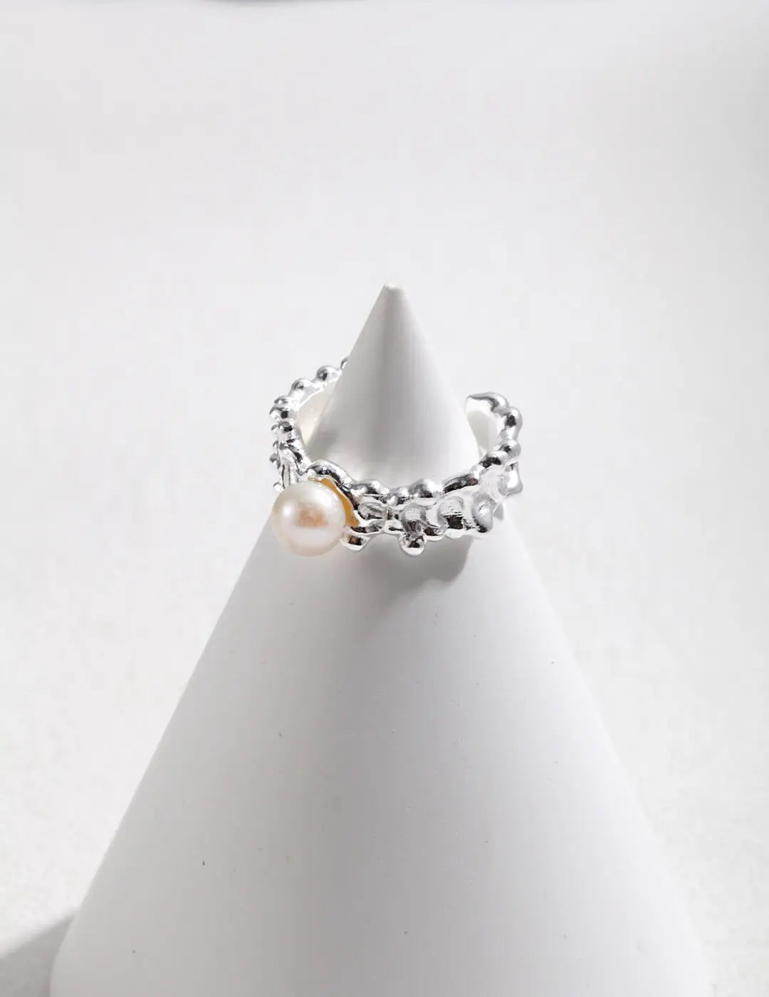 Pearl Wave Adjustable Ring-2