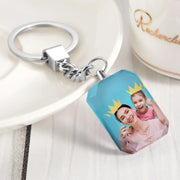 Personalised Crystal Keyring | Double-Sided Photo Pendant | Unique British Gift | Memoriex - Memoriex