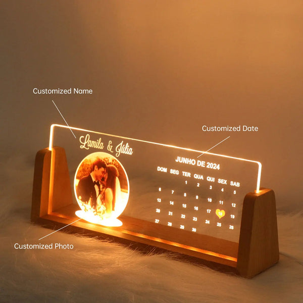 Personalized Gifts Loved Picture Frames Photo Text Memorial Plaque Night Light Christmas Decor Gift with USB - Memoriex 