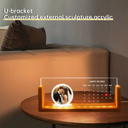 Personalized Gifts Loved Picture Frames Photo Text Memorial Plaque Night Light Christmas Decor Gift with USB - Memoriex 