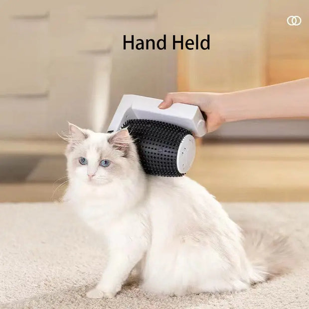 Pet Intelligent Automatic Cat Brush Corner Rubbing Brush Cat Scratching Massage To Remove Floating Hair Cat Massager - Memoriex 