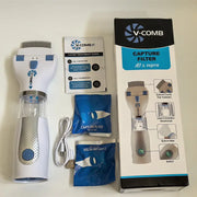 Pet Lice Remover for Dogs and Cats - Flea Comb for Hair Cleaning, Portable Lice Catcher - Memoriex 