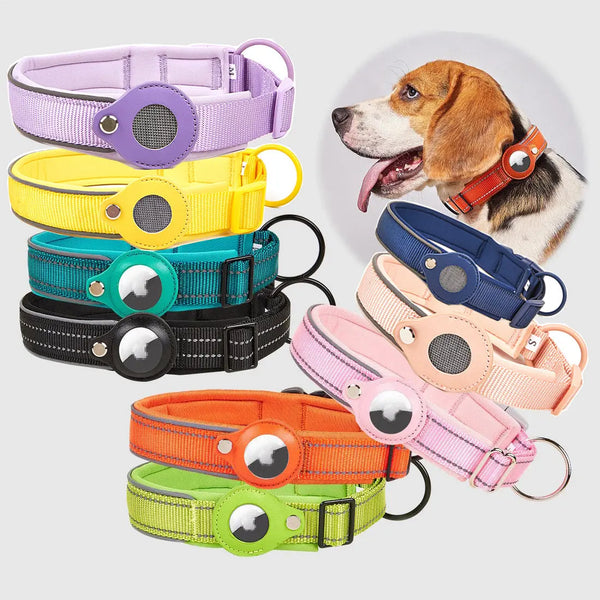 Pet Locator Collar Apple Airtag Dog Collar Pet Locator Tracking Anti-Loss Dog Collar - Memoriex 