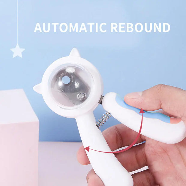 Pet Nail Clipper Stainless Steel Splash-proof Cat Nail Clipper Cleaning Grooming Pet Nail Clipper - Memoriex 