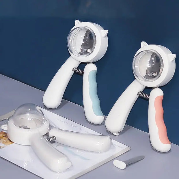 Pet Nail Clipper Stainless Steel Splash-proof Cat Nail Clipper Cleaning Grooming Pet Nail Clipper - Memoriex 