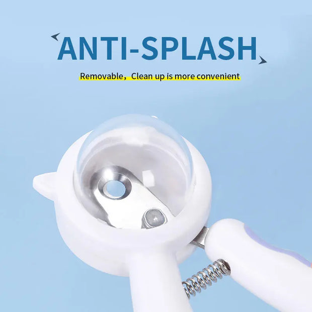 Pet Nail Clipper Stainless Steel Splash-proof Cat Nail Clipper Cleaning Grooming Pet Nail Clipper - Memoriex 