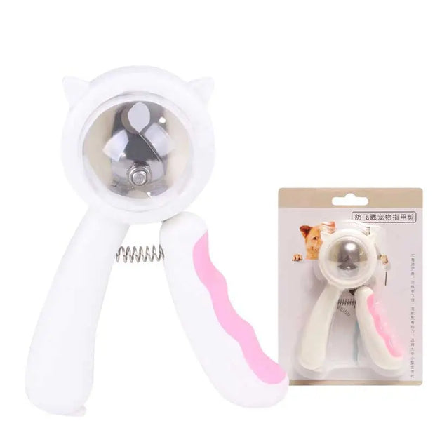 Pet Nail Clipper Stainless Steel Splash-proof Cat Nail Clipper Cleaning Grooming Pet Nail Clipper - Memoriex 