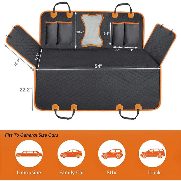 Pet car mat waterproof protection car rear seat mat dog mat anti dirt anti bite anti slip pet car mat - Memoriex 