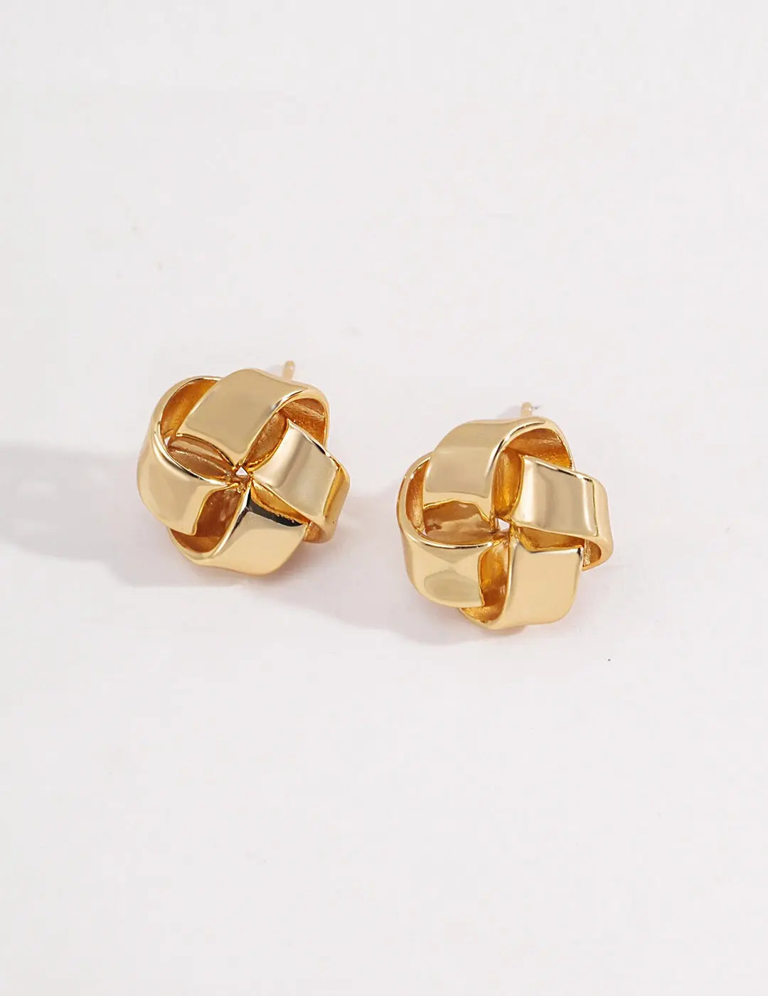 Petite Love Knot Stud Earrings-1