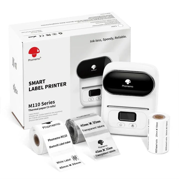 Phomemo price tag printer, home clothing tag thermal printer, handheld barcode printer - Memoriex 