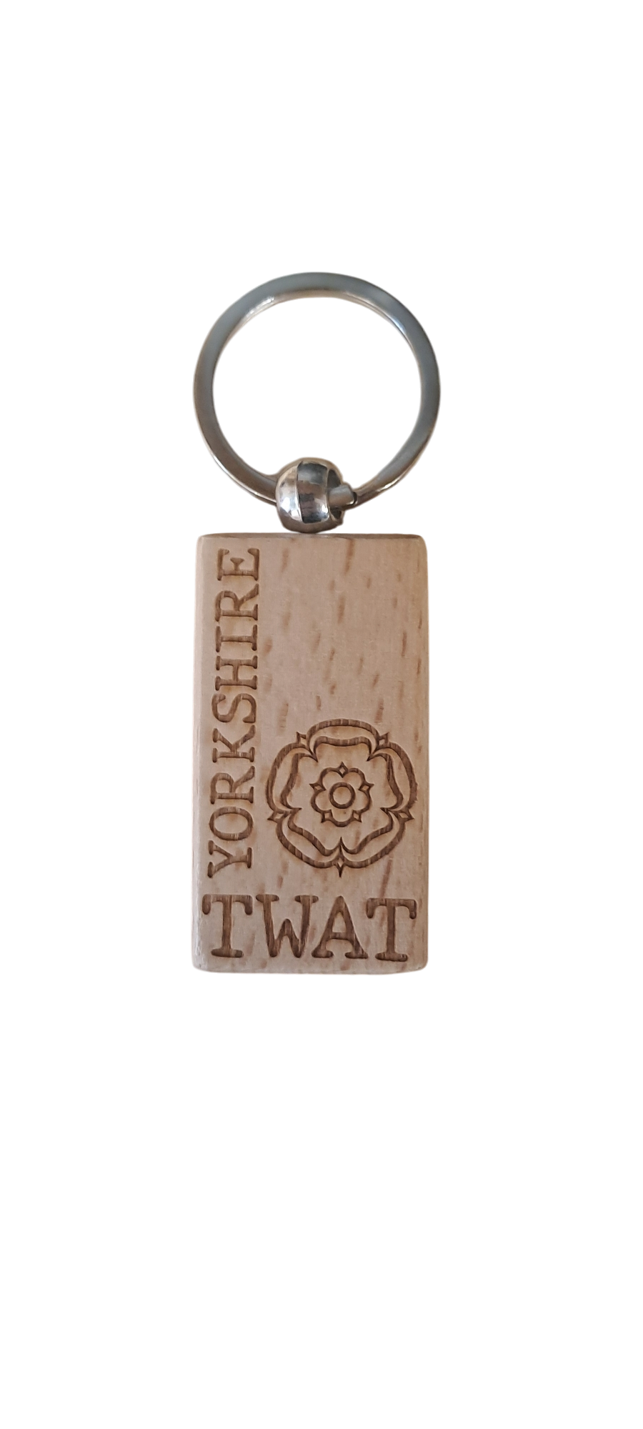 Yorkshire Twat Wooden Key Ring - Memoriex 