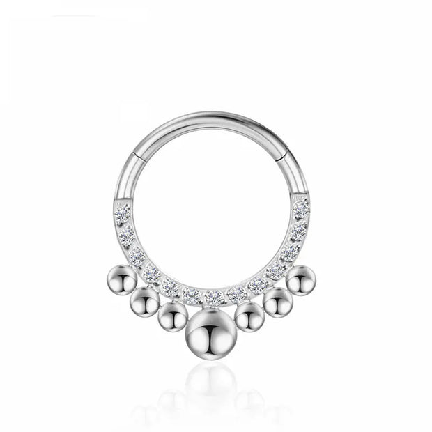 Piercing Jewelry Zircon Nose Ring Closure Ring - Memoriex 