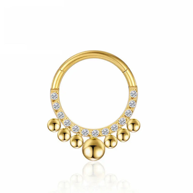 Piercing Jewelry Zircon Nose Ring Closure Ring - Memoriex 