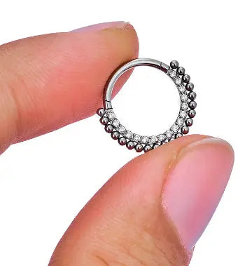 Piercing Jewelry Zircon Nose Ring Closure Ring - Memoriex 