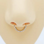 Piercing Jewelry Zircon Nose Ring Closure Ring - Memoriex 