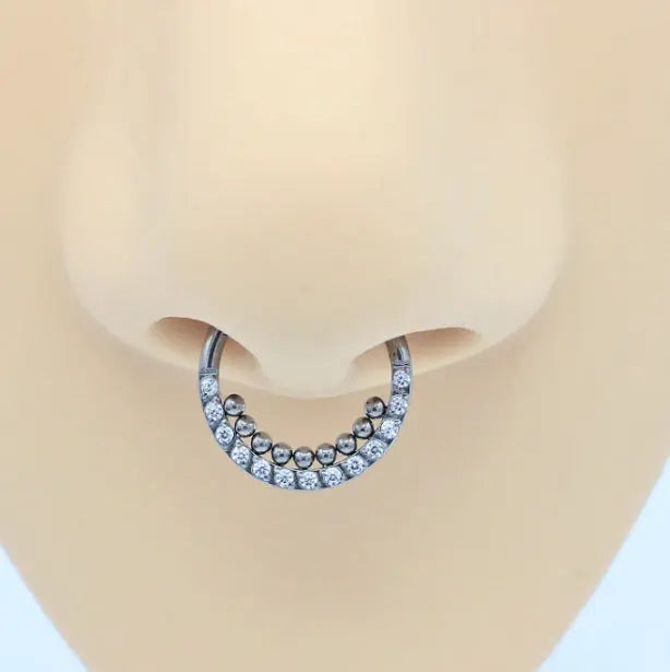 Piercing Jewelry Zircon Nose Ring Closure Ring - Memoriex 