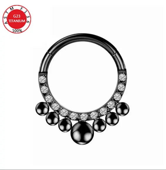 Piercing Jewelry Zircon Nose Ring Closure Ring - Memoriex 