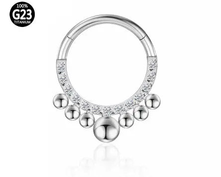 Piercing Jewelry Zircon Nose Ring Closure Ring - Memoriex 