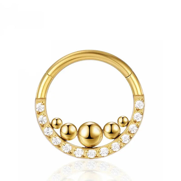 Piercing Jewelry Zircon Nose Ring Closure Ring - Memoriex 