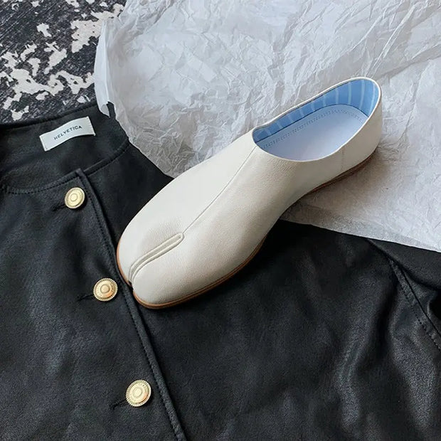 Pig's trotter split-toe shoes for lazy people with flat soles - Memoriex 