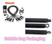 Pilates Stick Yoga Pull Bar Multifunctional Home Fitness Stick Chest Expander - Memoriex 