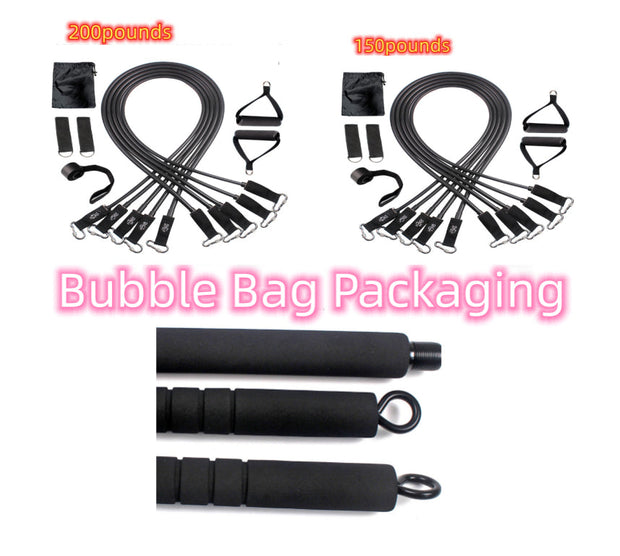 Pilates Stick Yoga Pull Bar Multifunctional Home Fitness Stick Chest Expander - Memoriex 