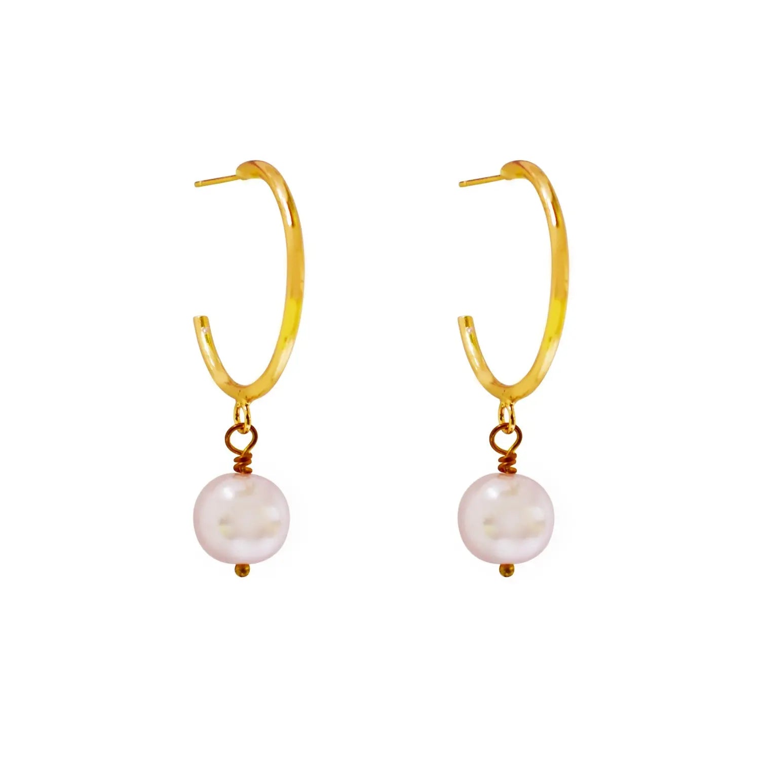 Pink Pearl Statement Earrings - Memoriex