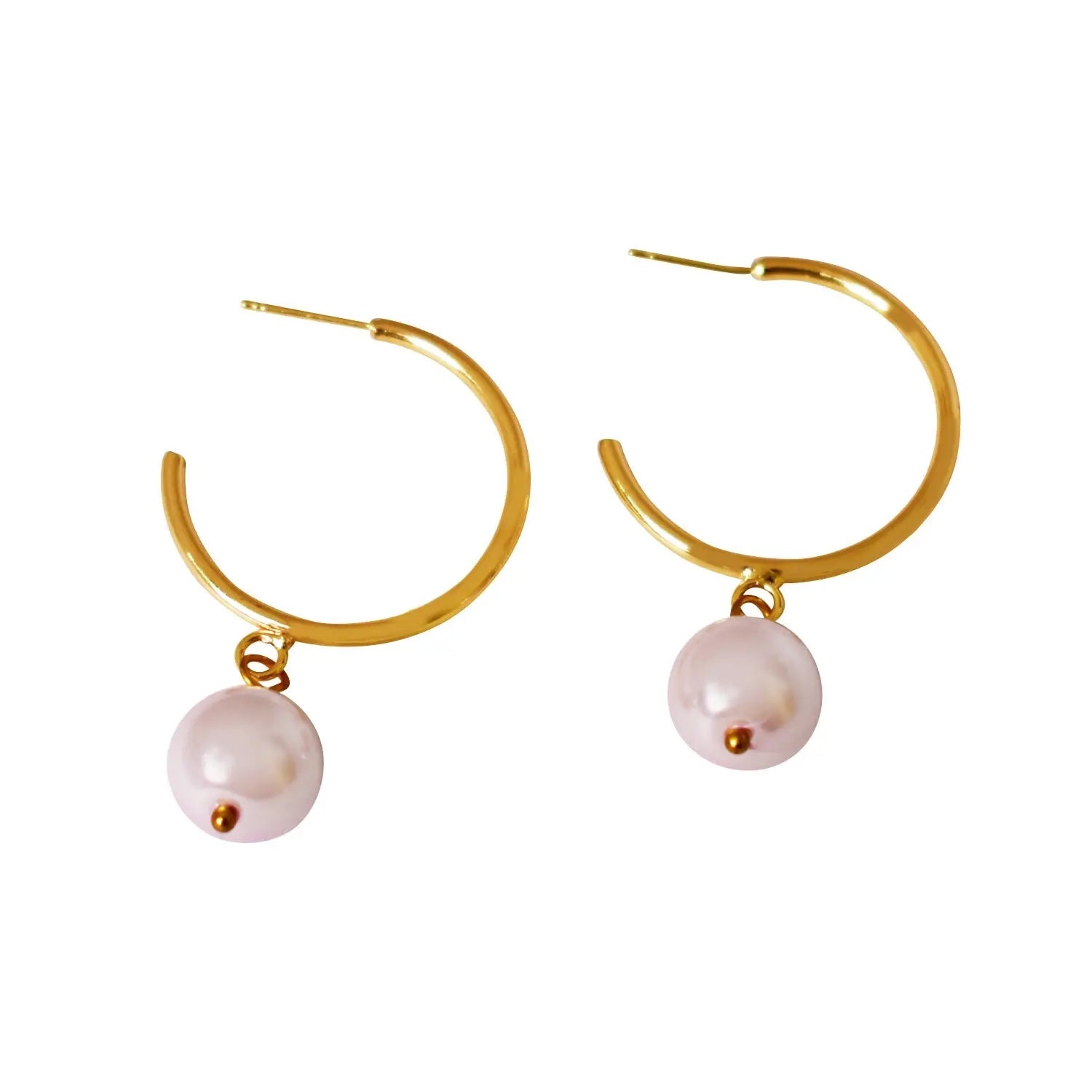 Pink Pearl Statement Earrings - Memoriex