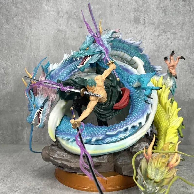 Pirate King GK Black Pearl Modified Three Dragons, Luo Luo Luo Ya Solon Super Giant Tornado Handmade Statue Model Ornament - Memoriex 