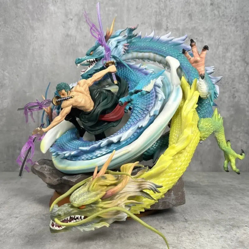 Pirate King GK Black Pearl Modified Three Dragons, Luo Luo Luo Ya Solon Super Giant Tornado Handmade Statue Model Ornament - Memoriex 